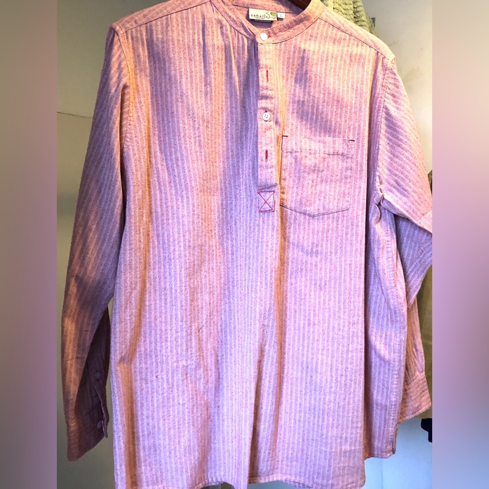 💚 3 for $30 💚 Sahali Cotton Half Button Long Sleeve